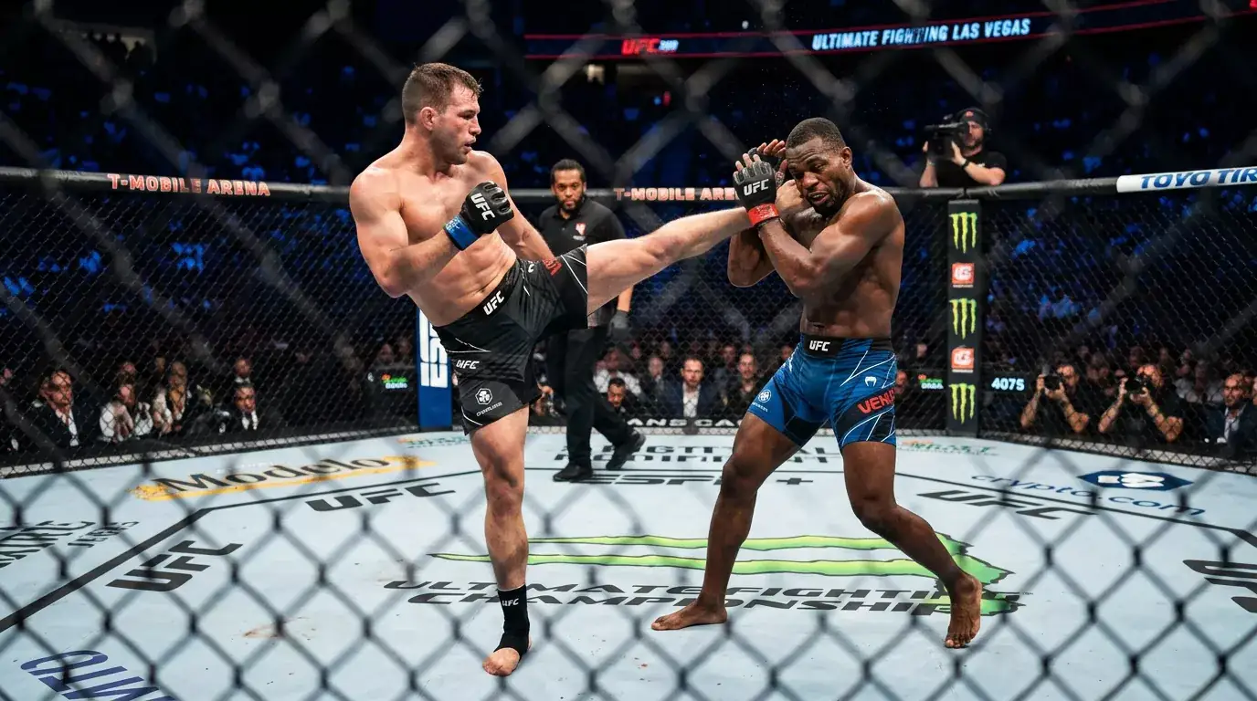 Estatísticas de KO, submissão e decisão por divisão de peso no UFC